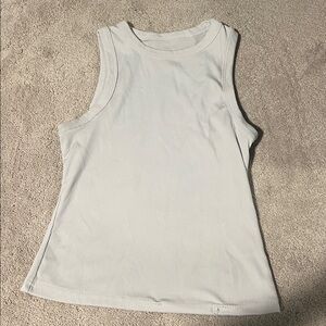 shein size medium white halter neck tank top